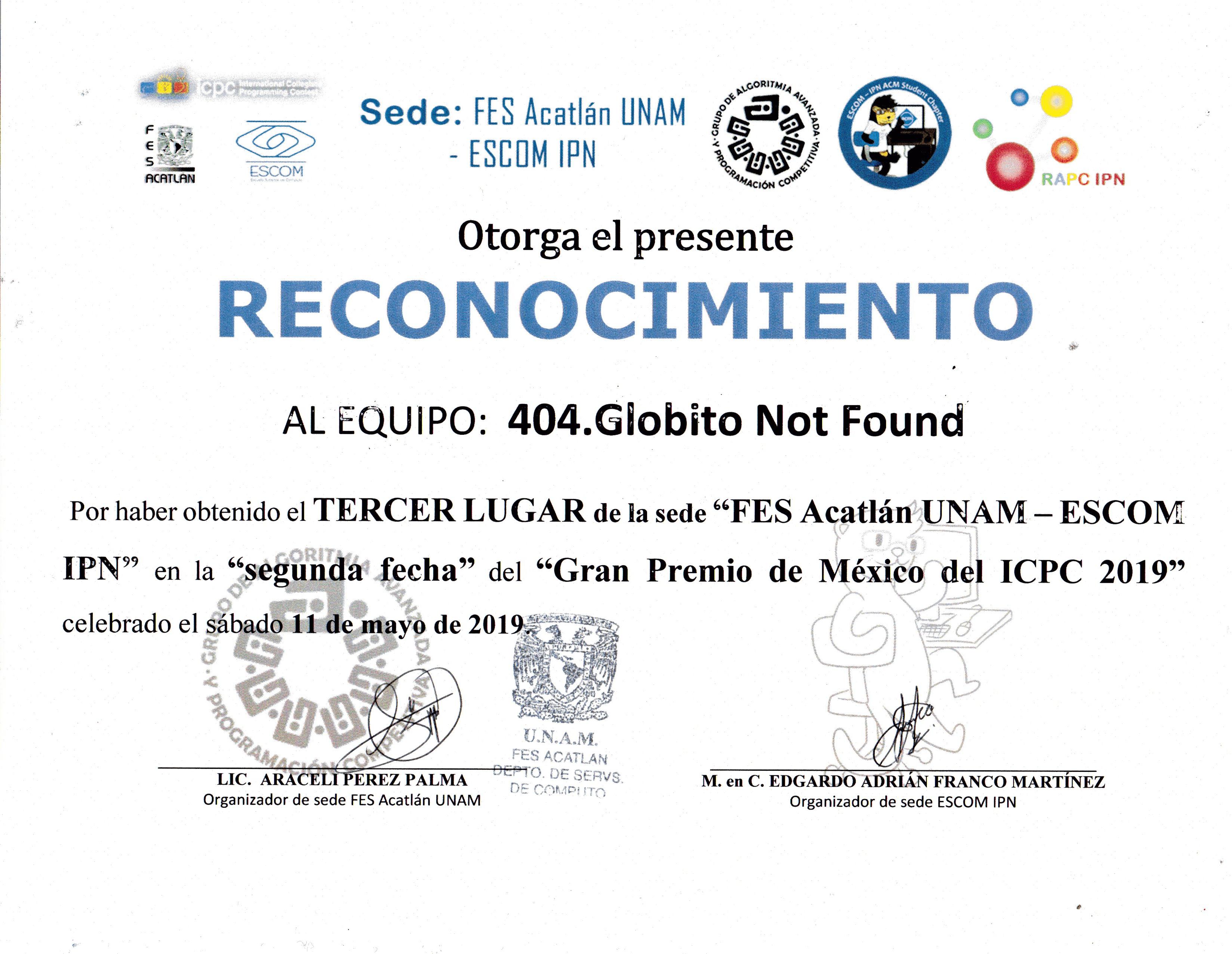 Award 3rd Place - ICPC Regional Contest 2019, 2nd date